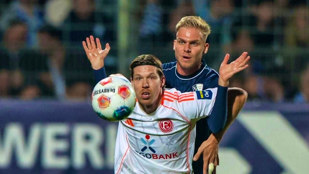 Matchwinner: Cedric Itten scores twice for Fortuna Düsseldorf.