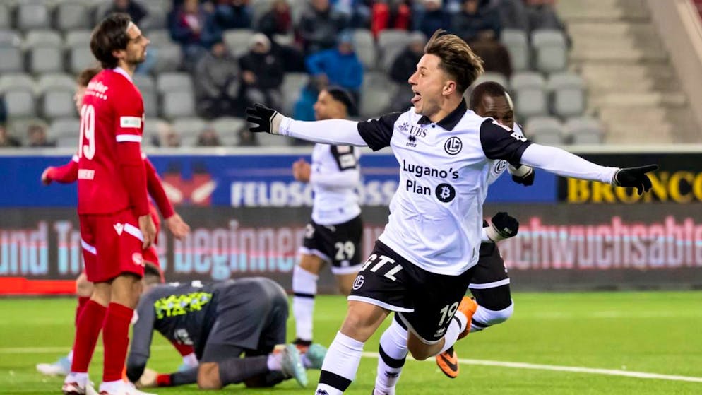 Claudio Cassano feiert den Siegtreffer gegen Thun