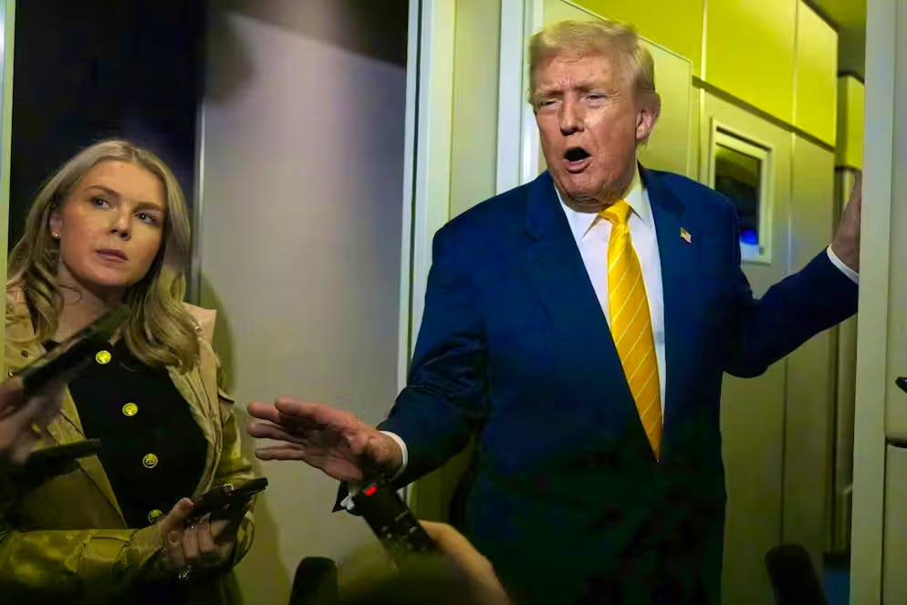 Le président Donald Trump et la porte-parole de la Maison Blanche Karoline Leavitt (photo d'archive).