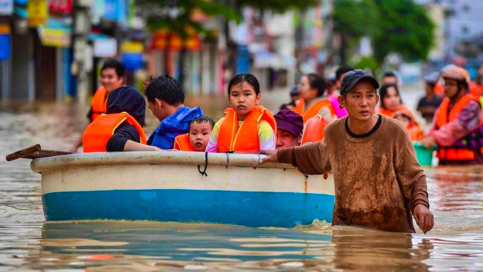 Since November 16, tens of thousands of houses have been flooded in five regions of Vietnam. (archive picture)