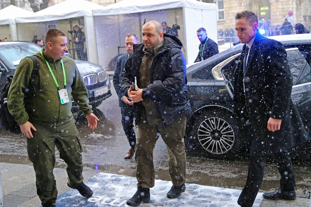 Der Chef des ukrainischen Sicherheitsrats, Rustem Umerow, bei seiner Ankunft zur Münchner Sicherheitskonferenz MSC. (Archiv)