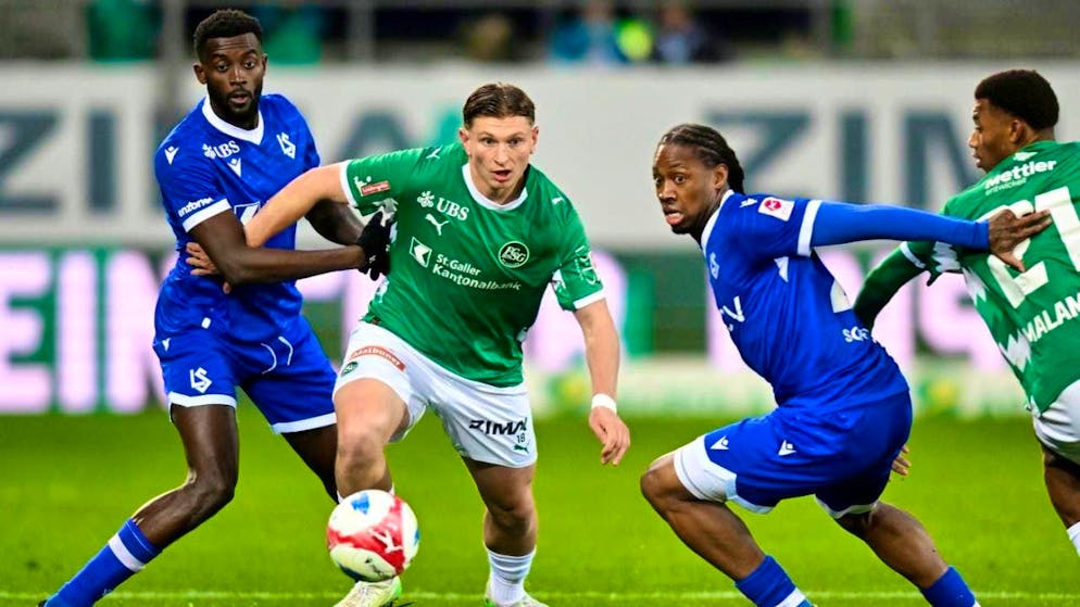 St. Gallen win against Lausanne-Sport despite being short-handed for a long time