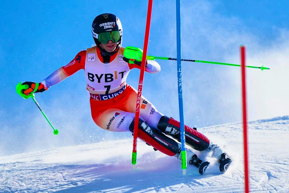 Camille Rast ha ottenuto un'ottima prestazione nella prima manche.