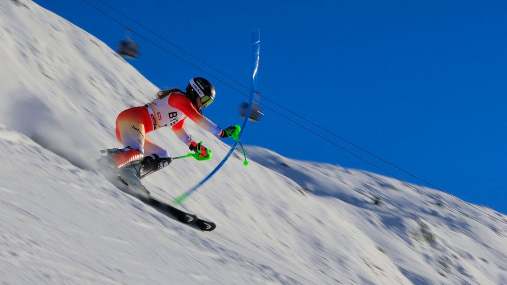 Camille Rast wird in Gurgl starke Dritte.