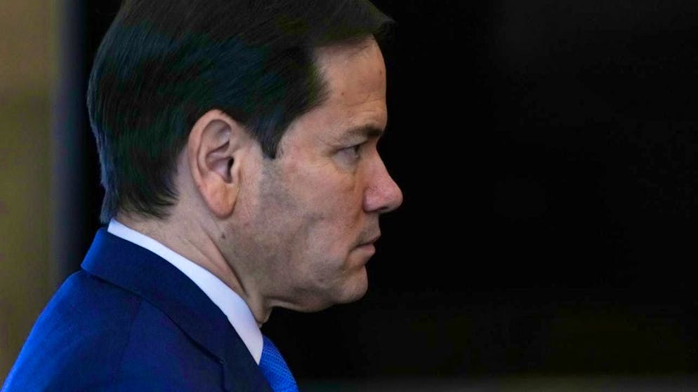 ARCHIVE - US Secretary of State Marco Rubio arrives for a meeting. Photo: Soeren Stache/dpa