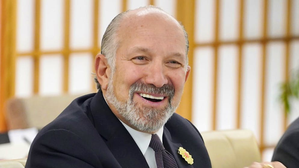 US-Handelsminister Howard Lutnick (im Bild) und der US-Handelsbeauftragte Jamieson Greer sind heute in Brüssel. (Archivbild)