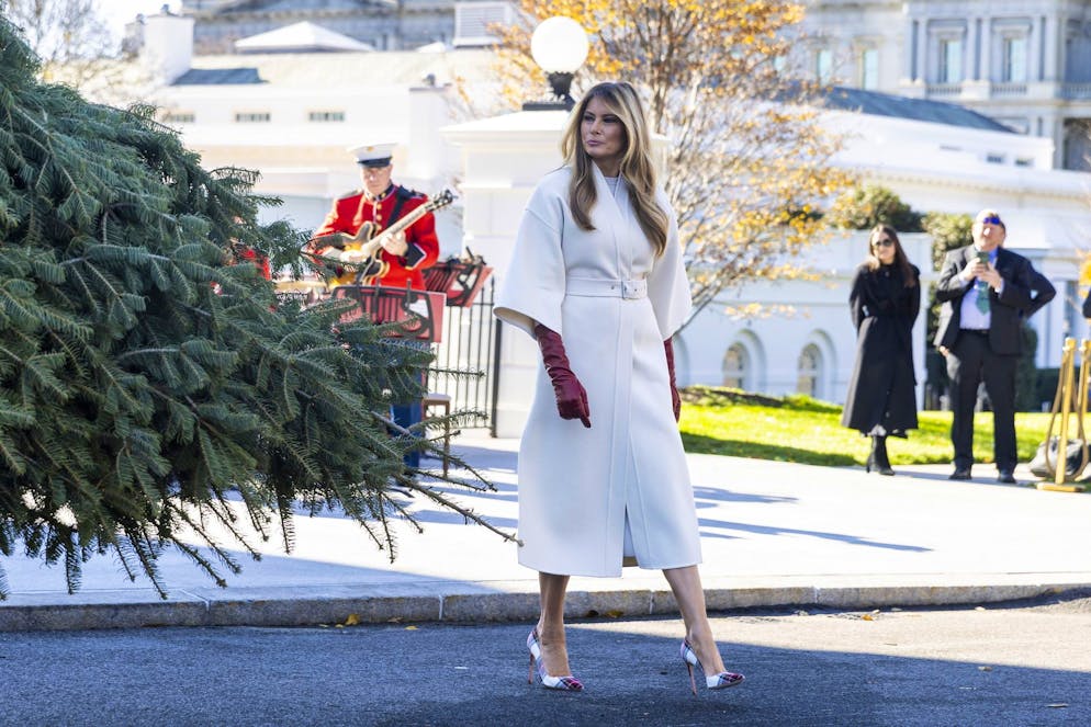 «Das ist ein schöner Weihnachtsbaum»: First Lady Melania Trump.