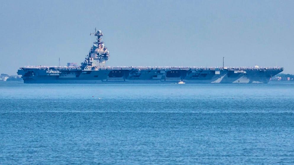 Les Etats-Unis ont déployé dans les Caraïbes le plus grand porte-avions du monde, l'USS Gerald R.Ford. (archives)
