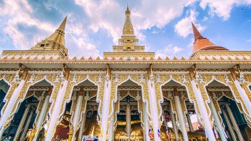 The Buddhist temple Wat Rat Prakhong Tham in Nonthaburi province on the outskirts of the capital Bangkok.