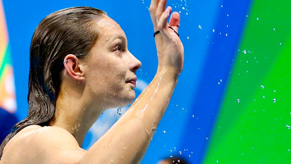 La Canadienne Penny Oleksiak (ici aux JO 2016) a été suspendue pour deux ans.