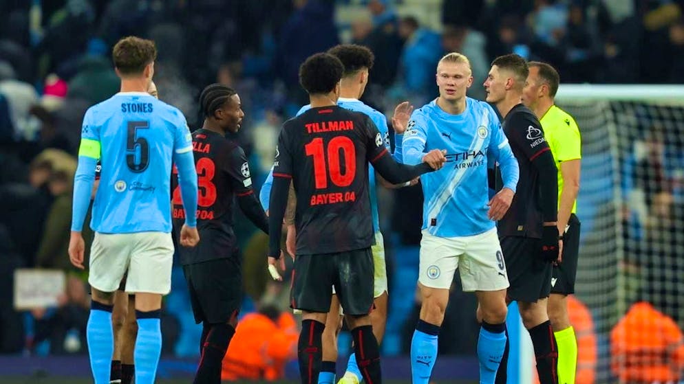 Erling Haaland had to congratulate the Leverkusen players on their victory