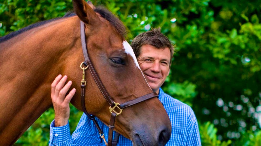 17 years ago: Beat Mändli poses with Ideo du Thot, to whom he owes his greatest successes