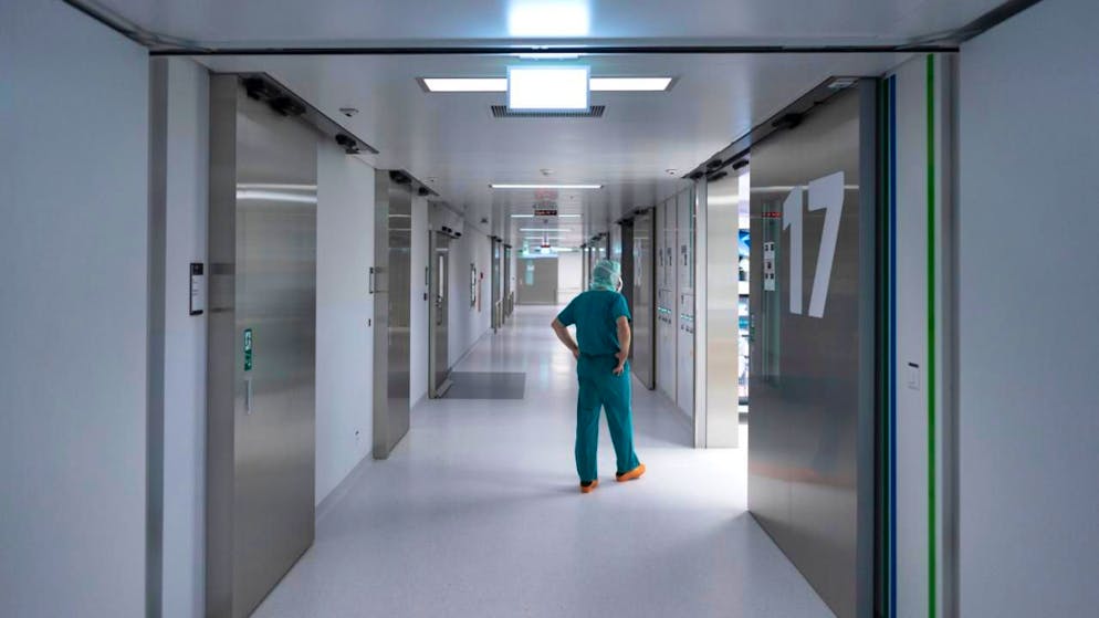 Un corridoio dell'Ospedale universitario di Losanna (CHUV)