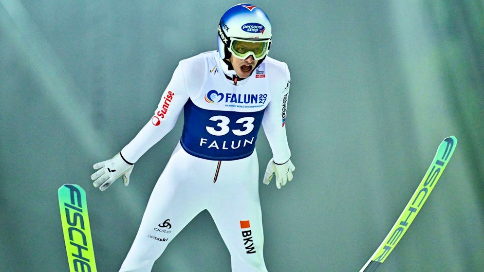 Gregor Deschwanden a pris la 23e place à Falun.