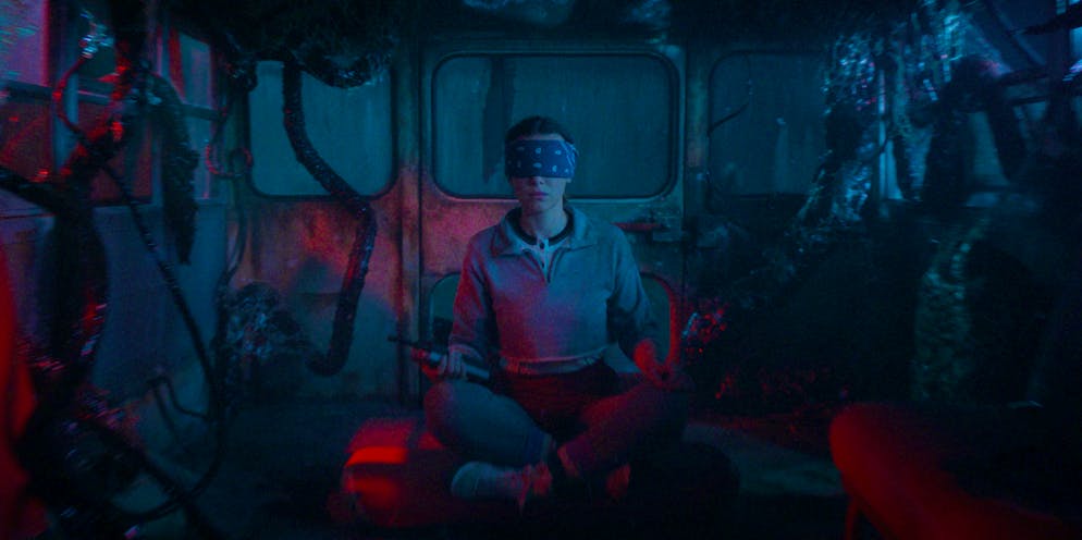 Millie Bobby Brown as Eleven in the fifth season of "Stranger Things".