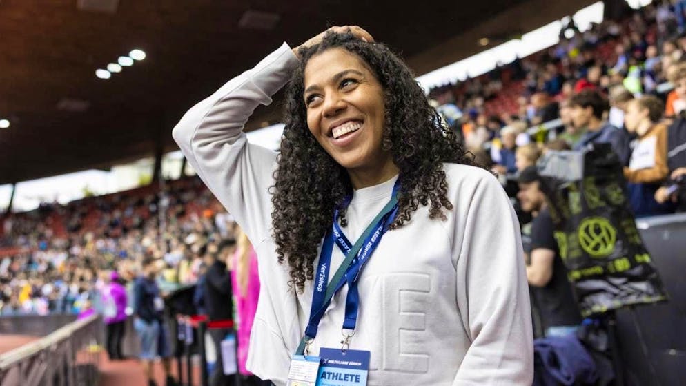 Mujinga Kambundji was a beaming spectator at the Letzigrund during Weltklasse Zürich at the end of August