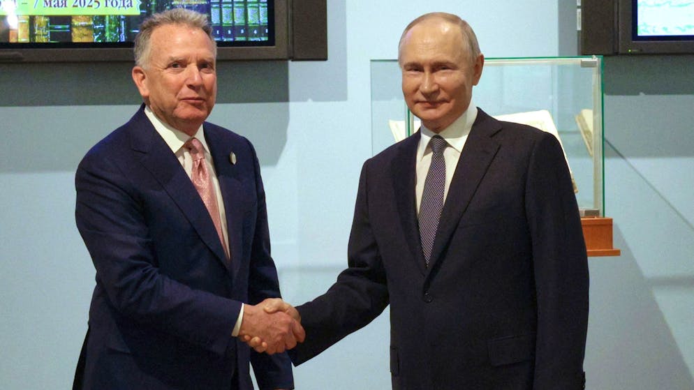 Der US-Gesandte Witkoff (l.) traf Wladimir Putin bereits mehrfach.