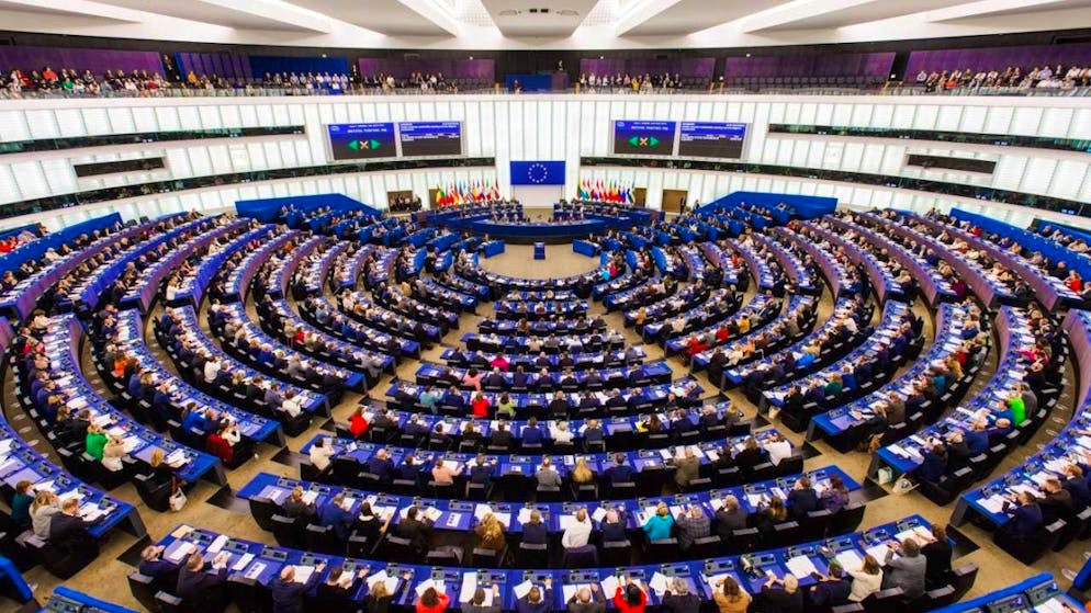 ARCHIVE - Plenary session of the European Parliament in Strasbourg. Photo: Philipp von Ditfurth/dpa/Archive