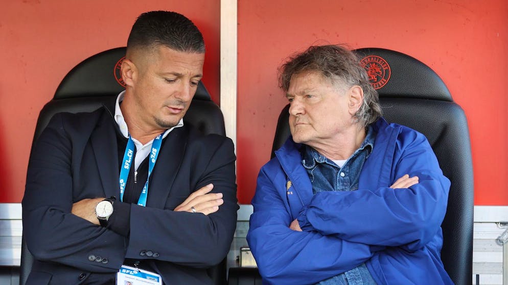 Milos Malenovic und Ancillo Canepa im engen Austausch.