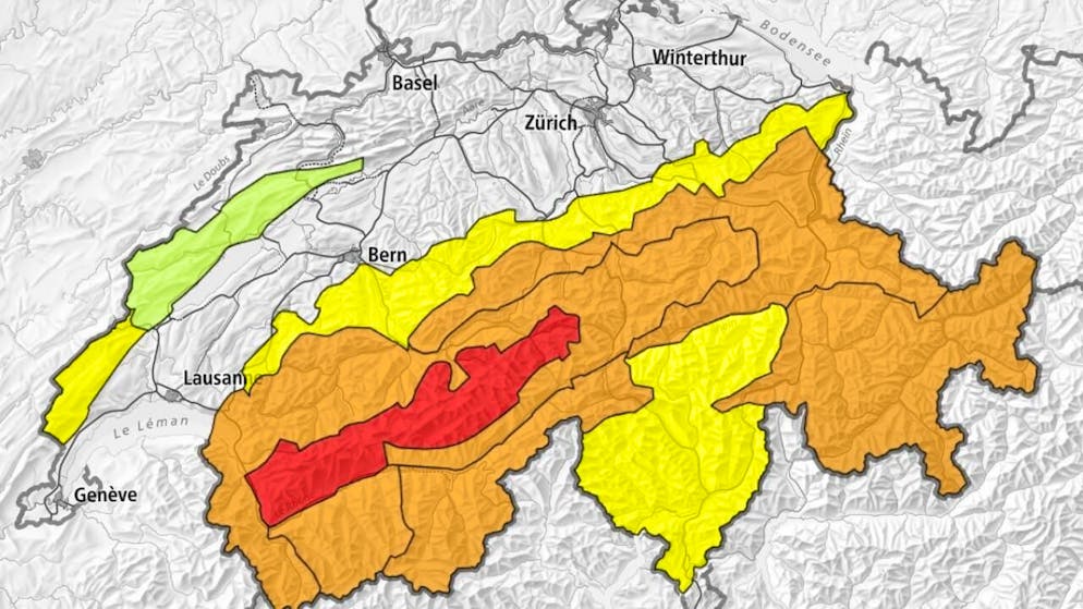 Grosse Lawinengefahr nach viel Neuschnee am nördlichen Alpenkamm.