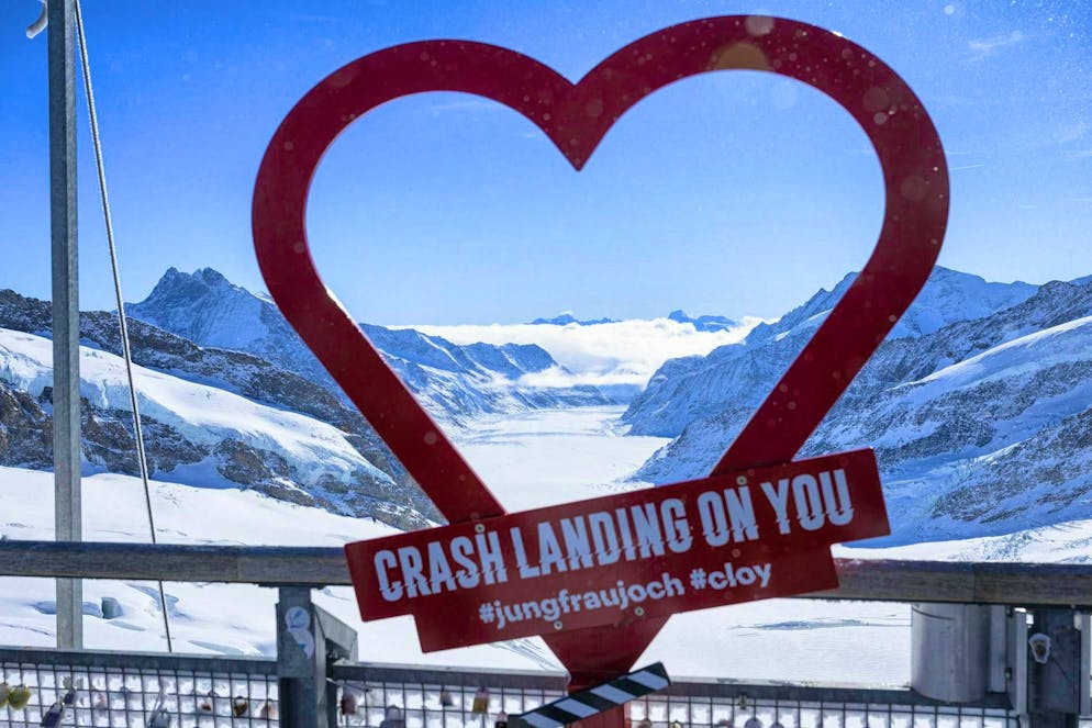Blick auf das Aletsch-Eis