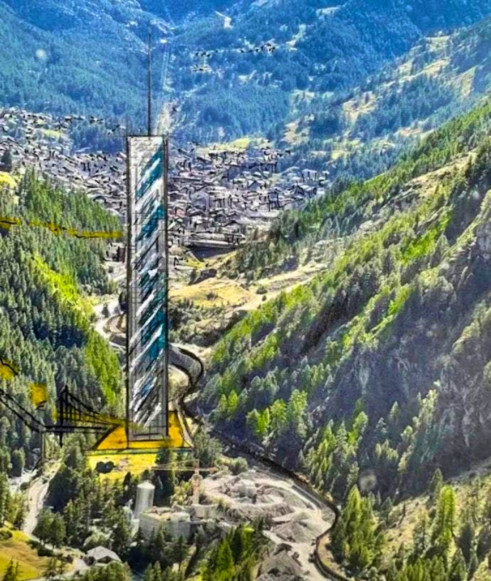 "Lina Peak" is intended to help combat the acute housing shortage in the Valais vacation resort of Zermatt.