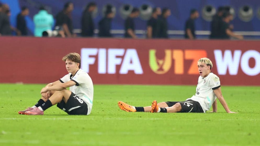 Tolles Turnier ohne Krönung im Final: Österreichs Hasan Deshishku (li.) und Daniel Frauscher verlieren an der U17-WM im Endspil gegen Portugal