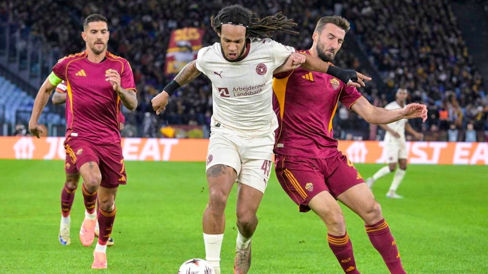 Kevin Mbabu und Midtjylland verlieren in Rom, bleiben aber in der Spitzengruppe der Europa League