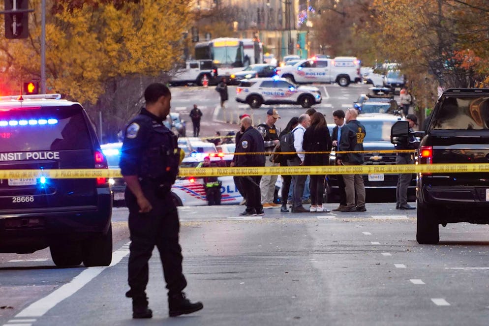 Abgesperrte Strasssen am 26. November in Washington.