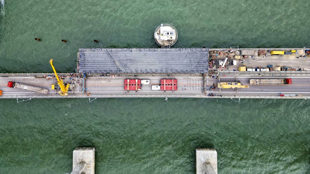 Reparaturarbeiten im November 2022.