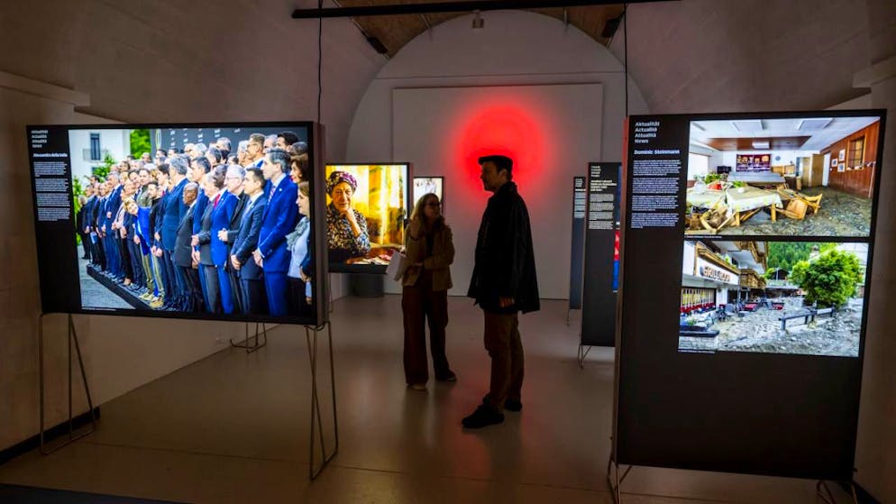 Les  meilleures photos de presse de l'année 2024, suisses ou internationales, sont exposées au Château de Prangins.