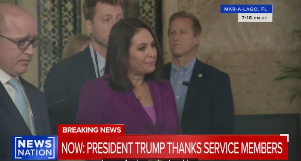 Trump nennt sie «dumm»: Das Gesicht der Journalistin spricht Bände.