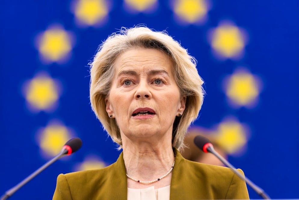 Koalition will Lockerung vom Verbrenner-Aus in EU ab 2035 - Gallery. EU-Kommissionspräsidentin von der Leyen bekommt bald Post. (Archivbild)