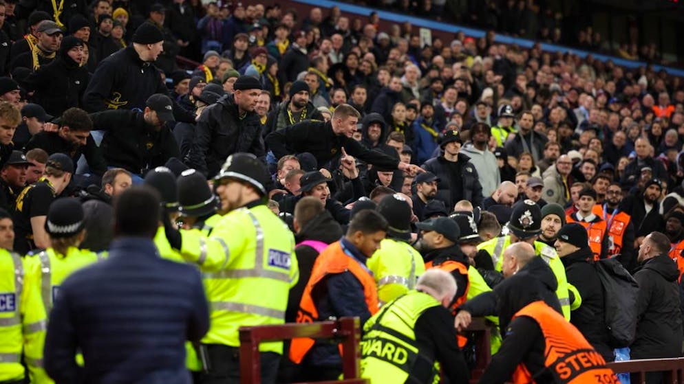 Ausschreitungen überschatteten das Gastspiel der Young Boys in Birmingham. (Archivbild)