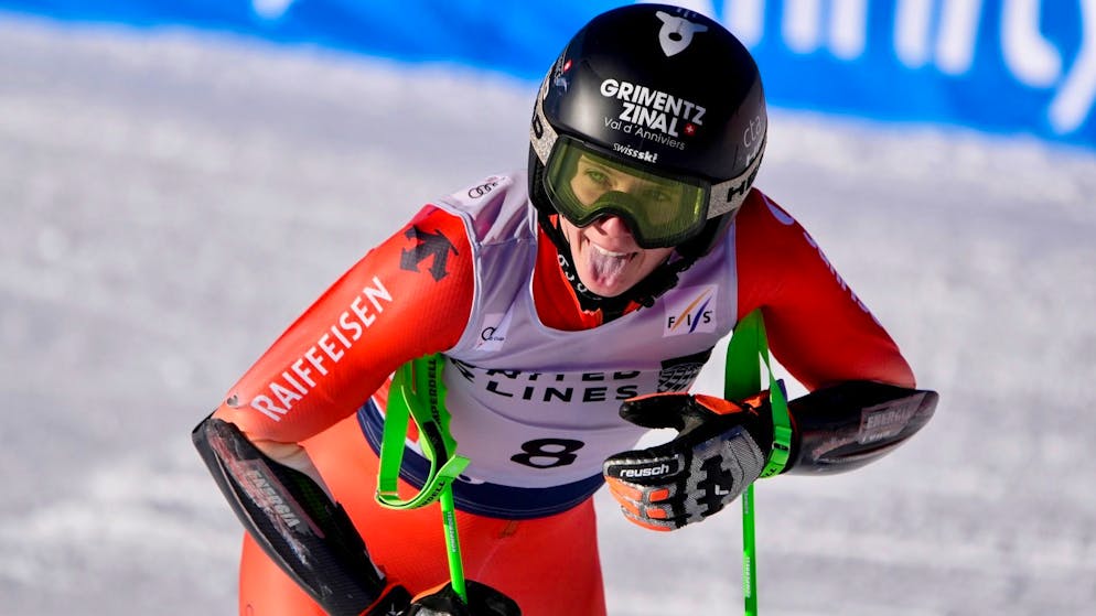 Camille Rast a réussi une jolie remontée en seconde manche du géant samedi.