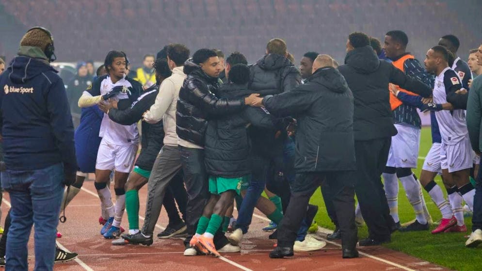 There were some unpleasant scenes after the 292nd derby between Zurich and GC