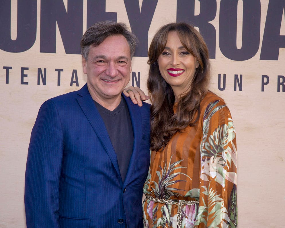 Benedetta Parodi e Fabio Caressa (foto d'archivio).