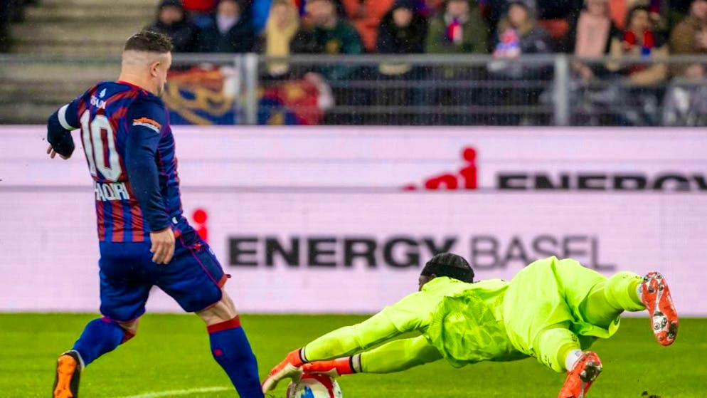 Goalie Ati Zigi made the Basel team desperate