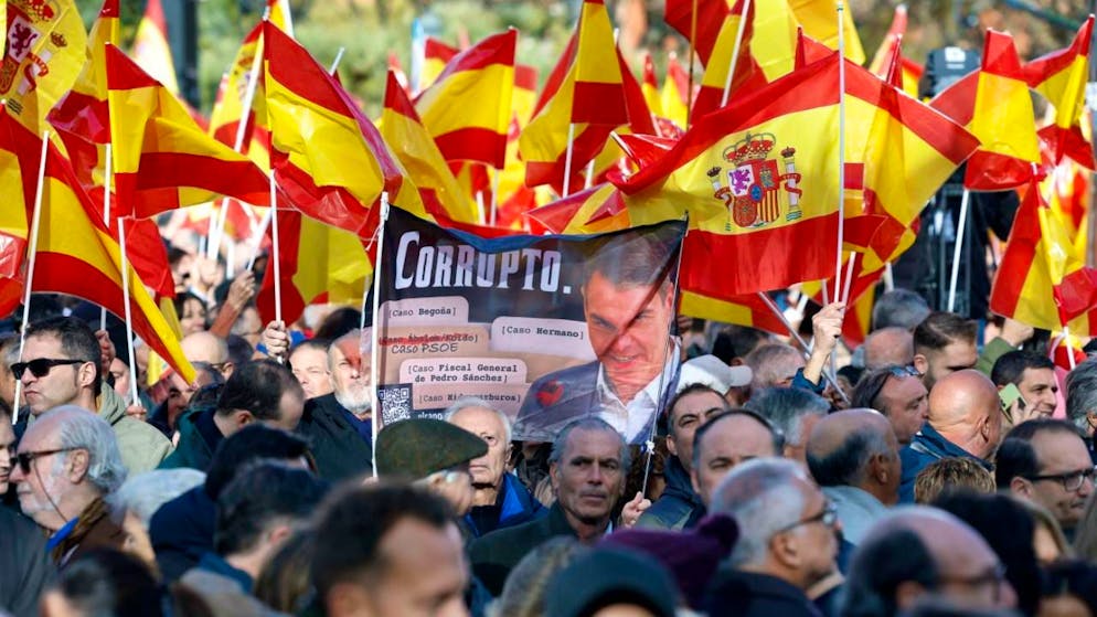 Selon la préfecture de Madrid, 40'000 personnes étaient présentes dimanche au rassemblement.