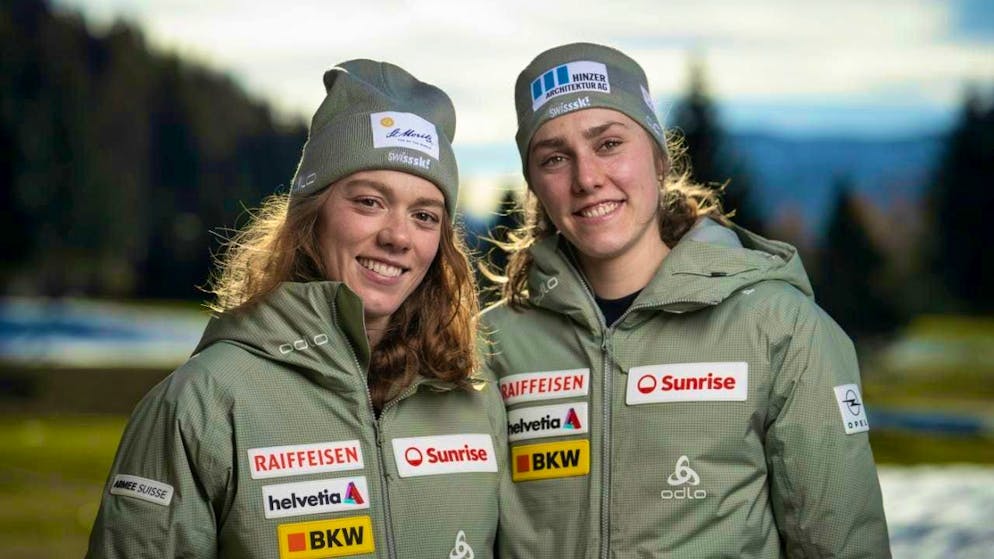 Two cross-country skiers in the top 20, Vogt qualifies for the Olympics - Gallery. Good performance: sister duo Nadja (11th, left) and Marina Kälin (28th) finish in the top 30 in Ruka
