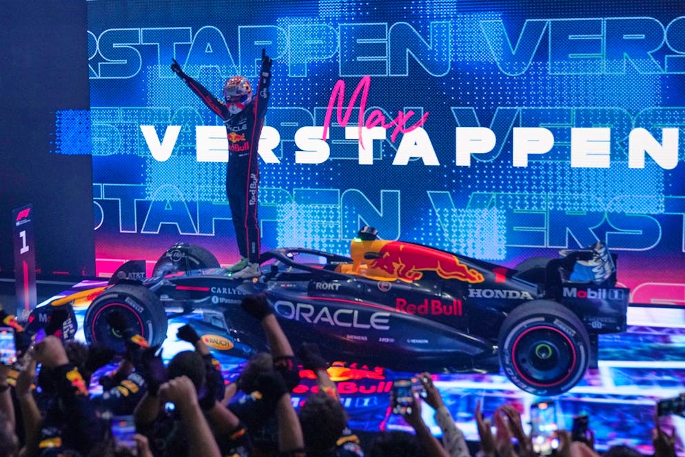 Verstappen vertagt Krönung in Katar: «Jetzt ist alles drin» - Gallery. Der Weltmeister auf der Siegerbühne.
