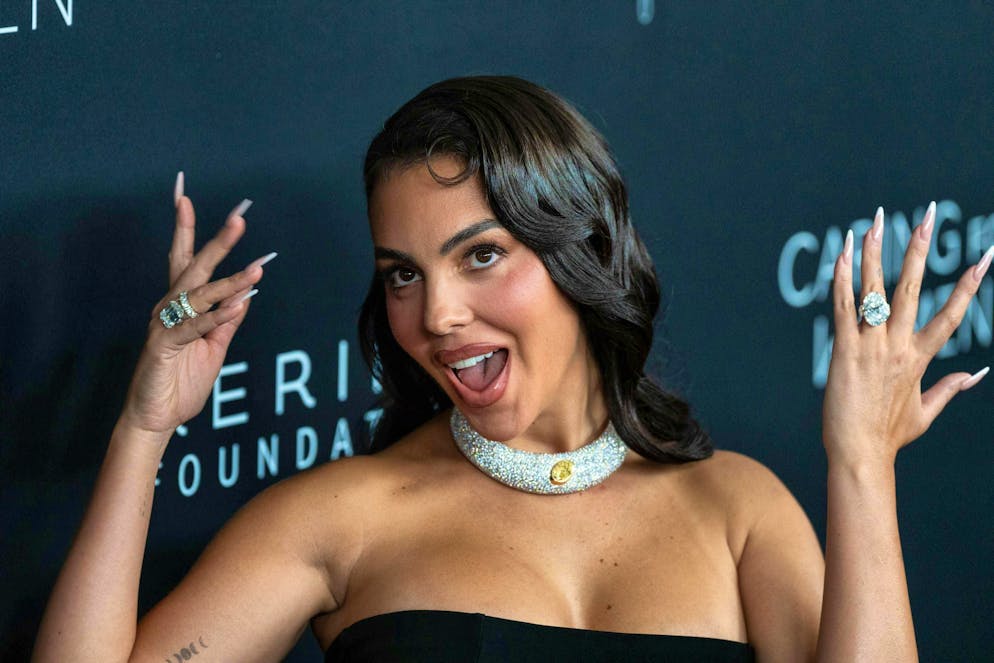 Georgina Rodríguez at a charity gala on September 11, 2025 in New York.