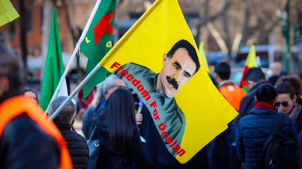 Manifestazione per la liberazione di Abdullah Ocalan