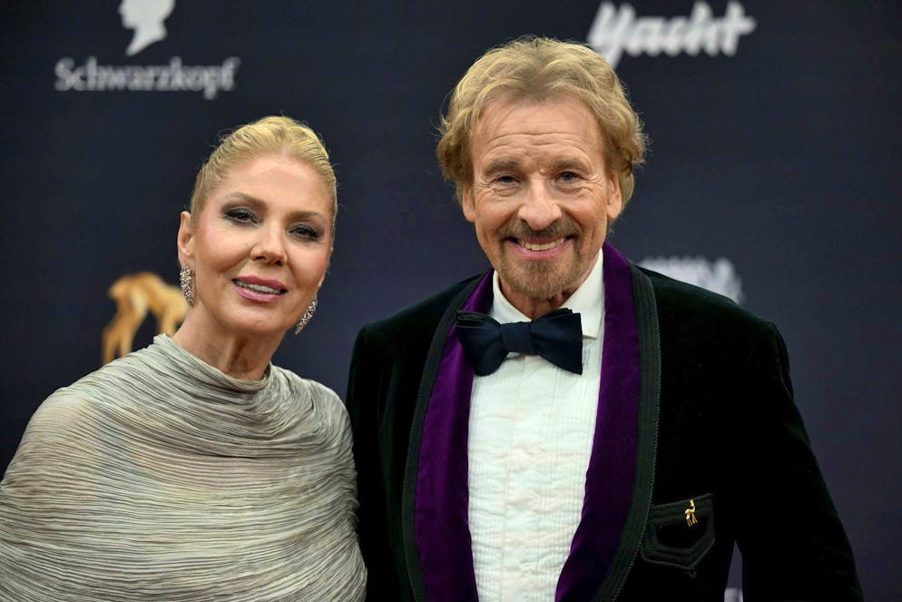 Thomas Gottschalk has cancer. At Gottschalk's side is his wife Karina Mross. For the time being, the couple managed to keep the illness a secret. The 75-year-old was diagnosed almost four months ago (archive photo).