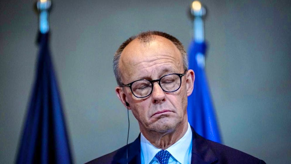 Federal Chancellor Friedrich Merz (CDU) takes part in a press conference on the occasion of the German-Polish government consultations in the Federal Chancellery. Photo: Kay Nietfeld/dpa
