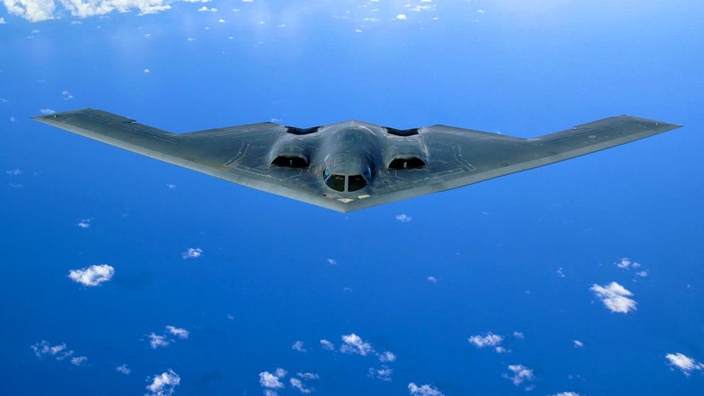 Ein vom US-Rüstungskonzern Northrop Grumman hergestellter B-2-Bomber der US Air Force. (Archivbild)