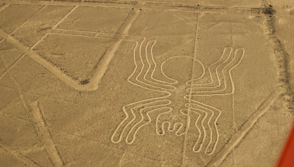 Lady Nazca. L'un des dessins réalisés par la civilisation Nazca, entre 200 av. J.-C. et l'an 600, vu du ciel ciel.