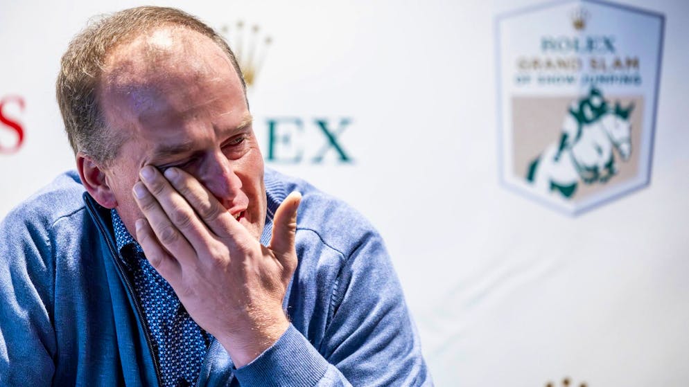 Jérôme Voutaz n’a pu retenir une larme au moment de partager ses souvenirs à Palexpo.