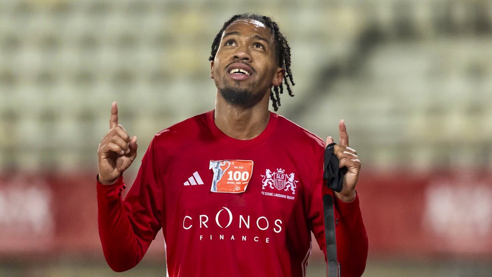 Warren Caddy erzielt gegen Winterthur das einzige Tor der Partie.