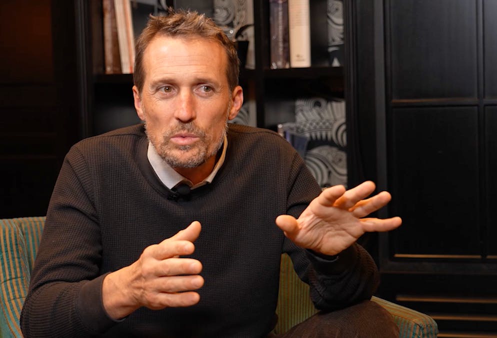 Chant des forêts. Vincent Munier à l'heure de l'interview pour blue News.